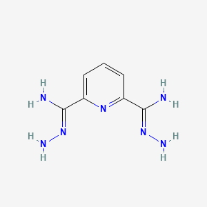 molecular formula C7H11N7 B12927857 Pyridine-2,6-bis(carboximidhydrazide) 