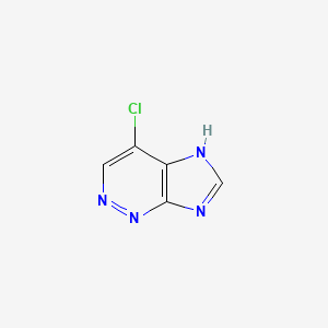 molecular formula C5H3ClN4 B12927872 4-Chloro-7H-imidazo[4,5-c]pyridazine CAS No. 52326-90-6