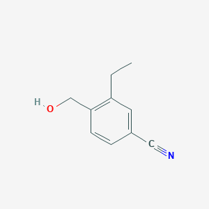 molecular formula C10H11NO B1292789 3-Ethyl-4-(hydroxymethyl)benzonitrile CAS No. 202522-03-0