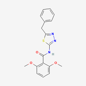 molecular formula C18H17N3O3S B12927980 N-(5-benzyl-1,3,4-thiadiazol-2-yl)-2,6-dimethoxybenzamide CAS No. 82559-53-3