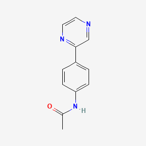 molecular formula C12H11N3O B12927985 N-(4-(Pyrazin-2-yl)phenyl)acetamide CAS No. 101986-68-9