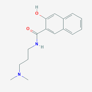 molecular formula C16H20N2O2 B012928 N-[3-(dimethylamino)propyl]-3-hydroxynaphthalene-2-carboxamide CAS No. 19795-11-0