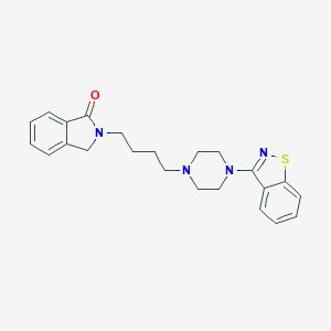 molecular formula C23H26N4OS B129280 2-(4-(4-(1,2-Benzisothiazol-3-yl)piperazin-1-yl)butyl)-1-isoindolinone CAS No. 155288-46-3