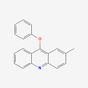 molecular formula C20H15NO B12928029 2-Methyl-9-phenoxyacridine CAS No. 61078-24-8