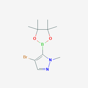 4-Bromo-1-methyl-5-(4,4,5,5-tetramethyl-1,3,2-dioxaborolan-2-YL)-1H-pyrazole