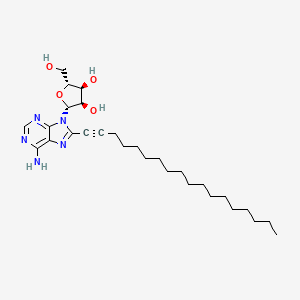 molecular formula C28H45N5O4 B12928033 8-Octadec-1-yn-1-yladenosine CAS No. 791114-20-0