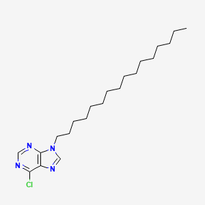 molecular formula C21H35ClN4 B12928039 6-Chloro-9-hexadecyl-purine CAS No. 68180-15-4