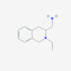 molecular formula C12H18N2 B12928075 (2-Ethyl-1,2,3,4-tetrahydroisoquinolin-3-yl)methanamine 