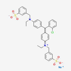 molecular formula C37H34ClN2NaO6S2 B1292808 Acid green 9 CAS No. 4857-81-2