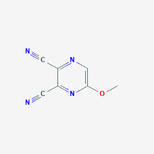 molecular formula C7H4N4O B12928083 5-Methoxypyrazine-2,3-dicarbonitrile CAS No. 72111-80-9