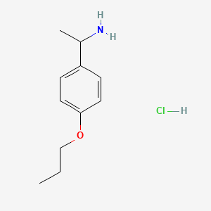 [1-(4-Propoxyphenyl)ethyl]amine hydrochloride