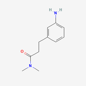 molecular formula C11H17ClN2O B1292817 3-(3-aminophenyl)-N,N-dimethylpropanamide CAS No. 215949-67-0