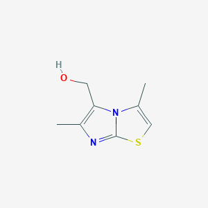 molecular formula C8H10N2OS B12928183 (3,6-Dimethylimidazo[2,1-b][1,3]thiazol-5-yl)methanol CAS No. 130182-33-1