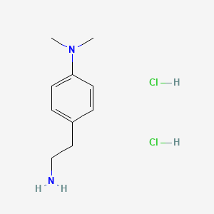 molecular formula C10H18Cl2N2 B1292819 [4-(2-氨基乙基)苯基]二甲胺二盐酸盐 CAS No. 102880-23-9