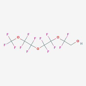 molecular formula C7H3F13O4 B129282 1h,1h-Perfluoro-3,6,9-trioxadecan-1-ol CAS No. 147492-57-7