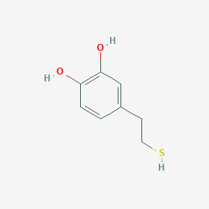 molecular formula C8H10O2S B12928223 4-(2-Mercaptoethyl)benzene-1,2-diol 