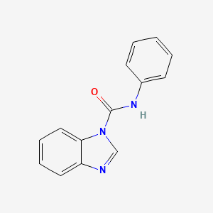 molecular formula C14H11N3O B12928238 N-Phenyl-1H-benzimidazole-1-carboxamide CAS No. 2288-16-6
