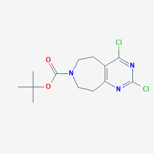 Tert-butyl 2,4-dichloro-5,6,8,9-tetrahydropyrimido[4,5-d]azepine-7-carboxylate