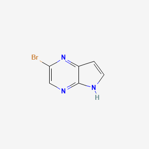 molecular formula C6H4BrN3 B1292828 2-bromo-5H-pyrrolo[2,3-b]pyrazine CAS No. 875781-43-4