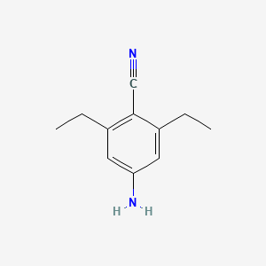 molecular formula C11H14N2 B1292835 4-Amino-2,6-diethylbenzonitrile CAS No. 1003708-27-7