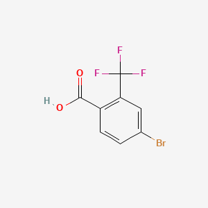 molecular formula C8H4BrF3O2 B1292837 4-Bromo-2-(trifluoromethyl)benzoic acid CAS No. 320-31-0