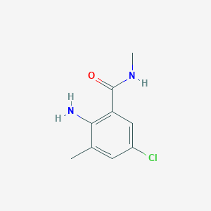 molecular formula C9H11ClN2O B1292839 2-氨基-5-氯-N,3-二甲基苯甲酰胺 CAS No. 890707-28-5