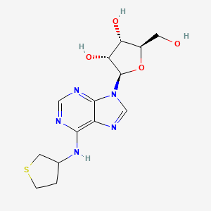molecular formula C14H19N5O4S B12928392 Adenosine, N-(tetrahydro-3-thienyl)- CAS No. 403789-31-1