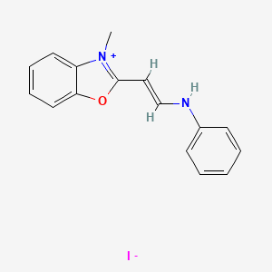 molecular formula C16H15IN2O B1292840 3-Methyl-2-(2-(phenylamino)vinyl)benzoxazolium iodide CAS No. 84100-14-1