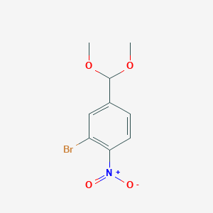 B1292846 2-Bromo-4-dimethoxymethyl-nitrobenzene CAS No. 929095-57-8
