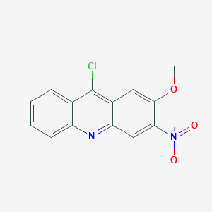 molecular formula C14H9ClN2O3 B12928461 9-Chloro-2-methoxy-3-nitroacridine CAS No. 89974-81-2