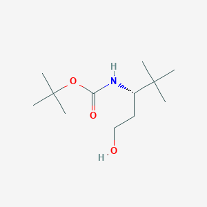 molecular formula C12H25NO3 B12928481 tert-Butyl (S)-(1-hydroxy-4,4-dimethylpentan-3-yl)carbamate 