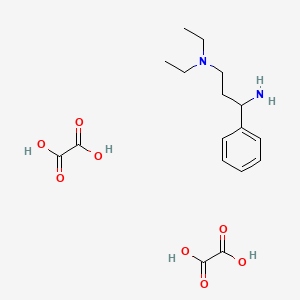 molecular formula C17H26N2O8 B12928495 N1,N1-Diethyl-3-phenylpropane-1,3-diamine dioxalate 