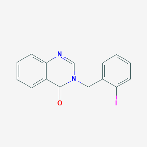 molecular formula C15H11IN2O B12928536 3-(2-iodobenzyl)quinazolin-4(3H)-one CAS No. 923018-88-6