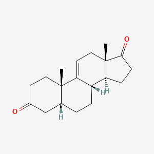 molecular formula C19H26O2 B1292854 (5R,8S,10S,13S,14S)-10,13-Dimethyl-1,4,5,6,7,8,10,12,13,14,15,16-dodecahydro-3H-cyclopenta[A]phenanthrene-3,17(2H)-dione 