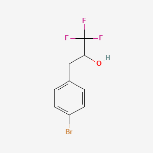 molecular formula C9H8BrF3O B1292856 3-(4-Bromophenyl)-1,1,1-trifluoro-2-propanol CAS No. 1148050-30-9