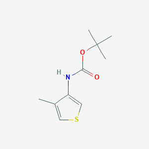 molecular formula C10H15NO2S B1292858 tert-butyl N-(4-methylthiophen-3-yl)carbamate 