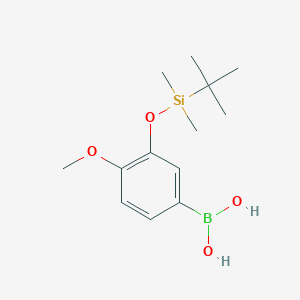 molecular formula C13H23BO4Si B1292860 3-(T-Butyldimethylsilyloxy)-4-methoxyphenylboronic acid CAS No. 900152-53-6