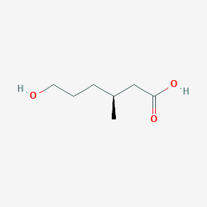 molecular formula C7H14O3 B12928631 (S)-6-Hydroxy-3-methylhexanoic acid 