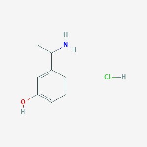 molecular formula C8H12ClNO B1292865 (R)-3-(1-Aminoethyl)phenol hydrochloride CAS No. 856563-08-1