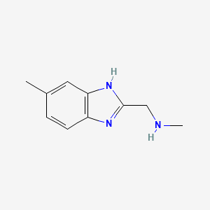 N-methyl-1-(6-methyl-1H-benzimidazol-2-yl)methanamine