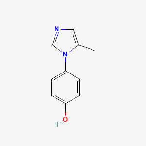 molecular formula C10H10N2O B12928767 4-(5-Methyl-1H-imidazol-1-YL)phenol CAS No. 68337-62-2