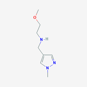 N-(2-methoxyethyl)-N-[(1-methyl-1H-pyrazol-4-yl)methyl]amine