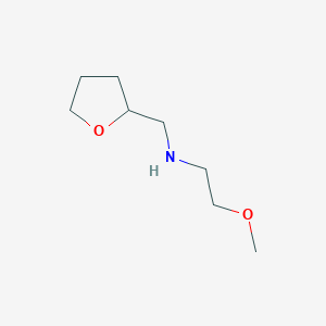 molecular formula C8H17NO2 B1292878 N-(2-methoxyethyl)-N-(tetrahydrofuran-2-ylmethyl)amine CAS No. 55100-02-2