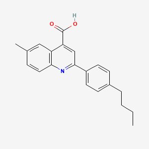 molecular formula C21H21NO2 B1292879 2-(4-Butylphenyl)-6-methylquinoline-4-carboxylic acid CAS No. 932841-17-3