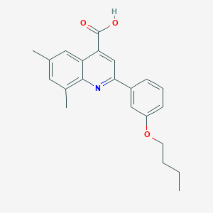 2-(3-Butoxyphenyl)-6,8-dimethylquinoline-4-carboxylic acid