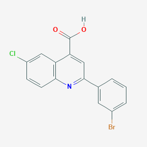 B1292883 2-(3-Bromophenyl)-6-chloroquinoline-4-carboxylic acid CAS No. 932796-23-1