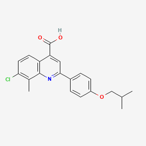 7-Chloro-2-(4-isobutoxyphenyl)-8-methylquinoline-4-carboxylic acid