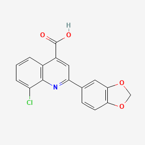 2-(1,3-Benzodioxol-5-yl)-8-chloroquinoline-4-carboxylic acid