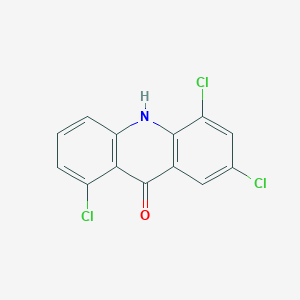 molecular formula C13H6Cl3NO B12928886 1,5,7-Trichloroacridin-9(10H)-one CAS No. 90019-39-9