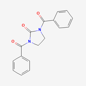 molecular formula C17H14N2O3 B12928892 1,3-Dibenzoylimidazolidin-2-one 